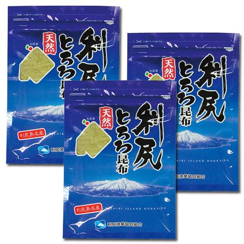 【北海道利尻島仙法志産】 天然 利尻 とろろ昆布 （1袋／30g） 【3袋セット】