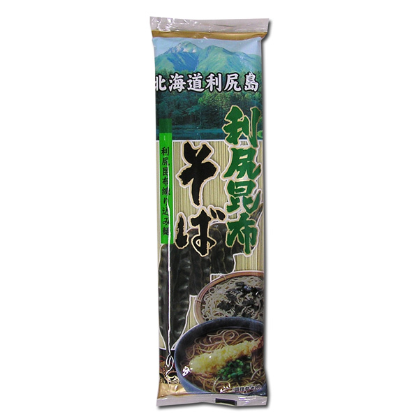 【 利尻昆布練り込み麺 】 利尻昆布そば （1袋／250g）
